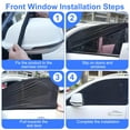thumbnail image 6 of 2pcs Car Window Sun Shades, Universal Car Window Screens, Mesh Sun Visor Cover Protect from UV Rays, Sun Glare, for Cars, MPVs, SUVs, 6 of 9