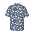 thumbnail image 3 of Balery Cute Baby Animals Print Men's Hawaiian Shirts Short Sleeve Beach Shirt Relaxed Fit Vacation Button Down Shirts-X-Large, 3 of 9