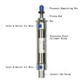 thumbnail image 2 of Mini Pneumatic Air Cylinder 25mm Bore 175mm Stroke Stainless Steel Double Acting Single Rod Mini, 2 of 8
