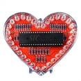 thumbnail image 1 of Kit Electrónico DIY de Luz LED de Flujo en Forma de Corazón con 32 Luces LED de Colores. Kit de Práctica de Soldadura DIY A Batería., 1 of 5
