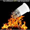 thumbnail image 3 of 10 pieces, high-temperature resistant white PBT b22 bayonet to e27 screw socket adapter for LED and halogen bulbs, 3 of 5