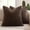 Chocolate, variant on Faux Fur Sherpa Pillow Covers 20x20 Camel – Set of 2 Soft Fuzzy Accent Throw Pillowcases for Couch, Sofa, Bed