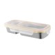 thumbnail image 1 of Contenedores de acero inoxidable para refrigerios, caja de condimentos dividida con tapas, lonchera con compartimentos sellados a prueba de fugas, contenedor de alimentos reutilizable., 1 of 8