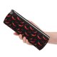 thumbnail image 5 of Disketp Red Hot Chili Estuche Organizador de Lápices de Cuero, Estuche de Oficina con Cremallera para Bolígrafo y Lápiz, 5 of 6