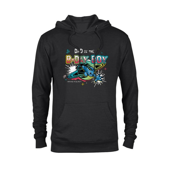Disney Stitch Family Shine Dad of the B-Day Boy Birthday - Pullover Hoodie for Adults - Customized-Black