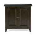 thumbnail image 2 of Simpli Home Amherst 32 inch Wide Solid Wood Transitional Low Storage Cabinet in Hickory Brown, 2 of 3