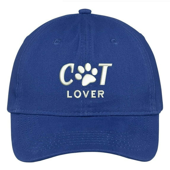 Trendy Apparel Shop Cat Lover Embroidered Soft Low Profile Cotton Cap Dad Hat