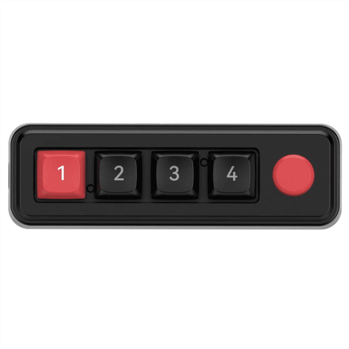 Mechanical Keyboard 4 Keys 1 Knob Macro Programming Keyboard RGB Wired Hot Swap Macro Gaming Mechanical Keyboard Black,1x Mechanical Keyboard,Black