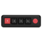 Clavier mécanique 4 Clés 1 Clavier de programmation Macro Knob RGB Clavier mécanique de jeu Macro à chaud filaire noir,1x Clavier mécanique, noir