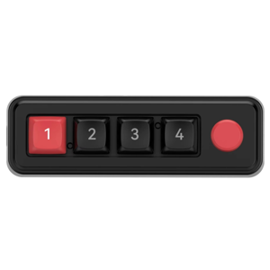 Clavier mécanique 4 Clés 1 Clavier de programmation Macro Knob RGB Clavier mécanique de jeu Macro à chaud filaire noir,1x Clavier mécanique, noir