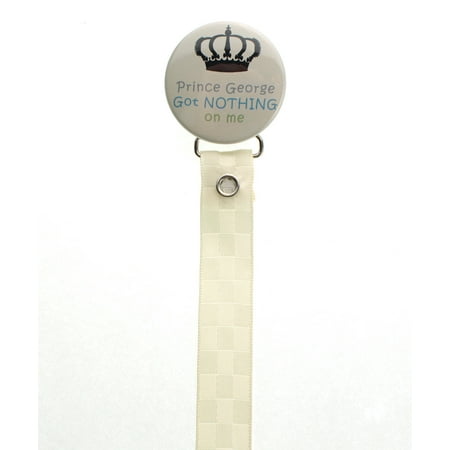 Ivory Prince George Pacifier Clip