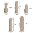 thumbnail image 4 of Wooden Peg Doll, 2 Set Decorative Unfinished Doll Bodies Family Craft People G, 4 of 4