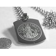 thumbnail image 2 of SAINT FLORIAN IMAGE FIREMAN SOLID STAINLESS STEEL ENGRAVE NAME DOG TAG NECKLACE, 2 of 4