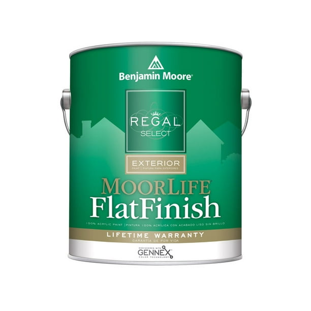 Benjamin Moore Regal Flat White Acrylic Latex House Paint 1 Gal Walmart Com Walmart Com