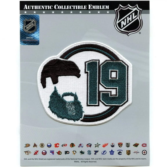 2024 San Jose Sharks Joe Thornton Retirement Jersey Number 19 Patch Embroidered
