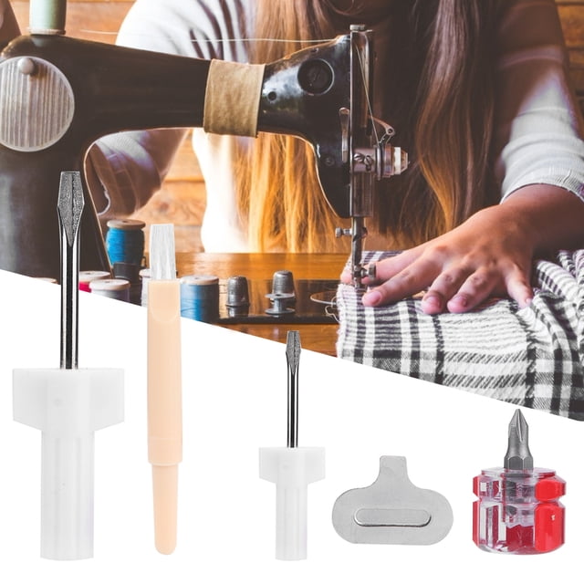 Kit de herramientas de reparación de máquinas de coser, 5 piezas/juego de destornilladores de costura, accesorios de reparación de máquinas de coser, herramienta de reparación de máquinas de coser, diseño revolucionario