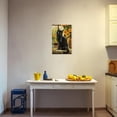 thumbnail image 2 of ZHONGYUTONG Black Cat Wall Art Canvas Cat and Sunflower Pictures Wall Decor Vintage Painting Animal Poster for Farmhouse Decor Framed (16.00" x 24.00"), 2 of 5