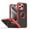 Red, variant on for iPhone 16 Pro Max Case with 360° Ring Holder, Shockproof Slim iPhone 16 Pro Max Phone Case with Kickstand [Magnet Support Car Mount] Women Men Non-Slip Protective Cover Case,Red
