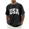 thumbnail image 1 of Camisas de Manga Larga para Hombres Imprimir Cuello Redondo Manga Corta Blusa Algodón Lino Poliéster, Camisa de Moda Casual para Hombres, 1 of 3