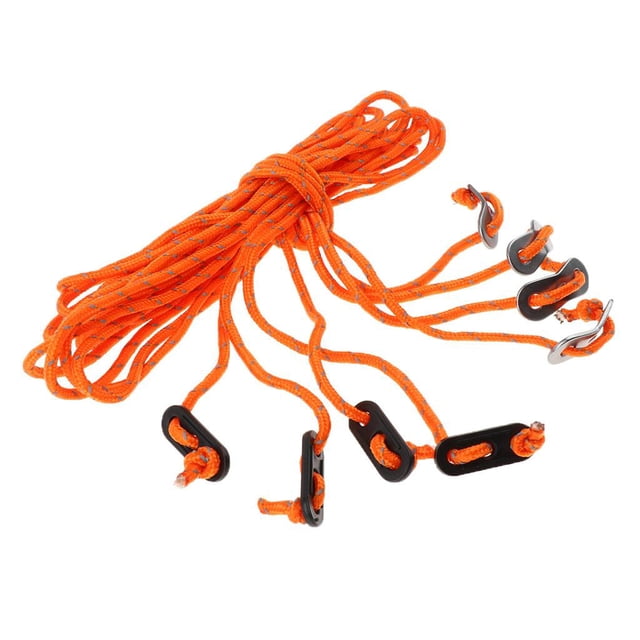 de tensor de línea de sujeción reflectante de 4 piezas Cuerda de tienda opcional de 2 4pcsx4m naranja B Zulema Tienda reflectante Guy Line