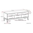 thumbnail image 7 of Pemberly Row Solid Hardwood 60" TV Media Stand - Teak Brown For TVs up to 65 ", 7 of 7