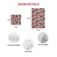 thumbnail image 7 of Red Flamingo Kitchen Dish Towels for Drying Dishes Set of 4, Summer Tropical Plants Leaves Botanical Black Waffle Weave Microfiber Hand Tea Bathroom Towels Quick Dry & Absorbent Towel 12x12, 7 of 7
