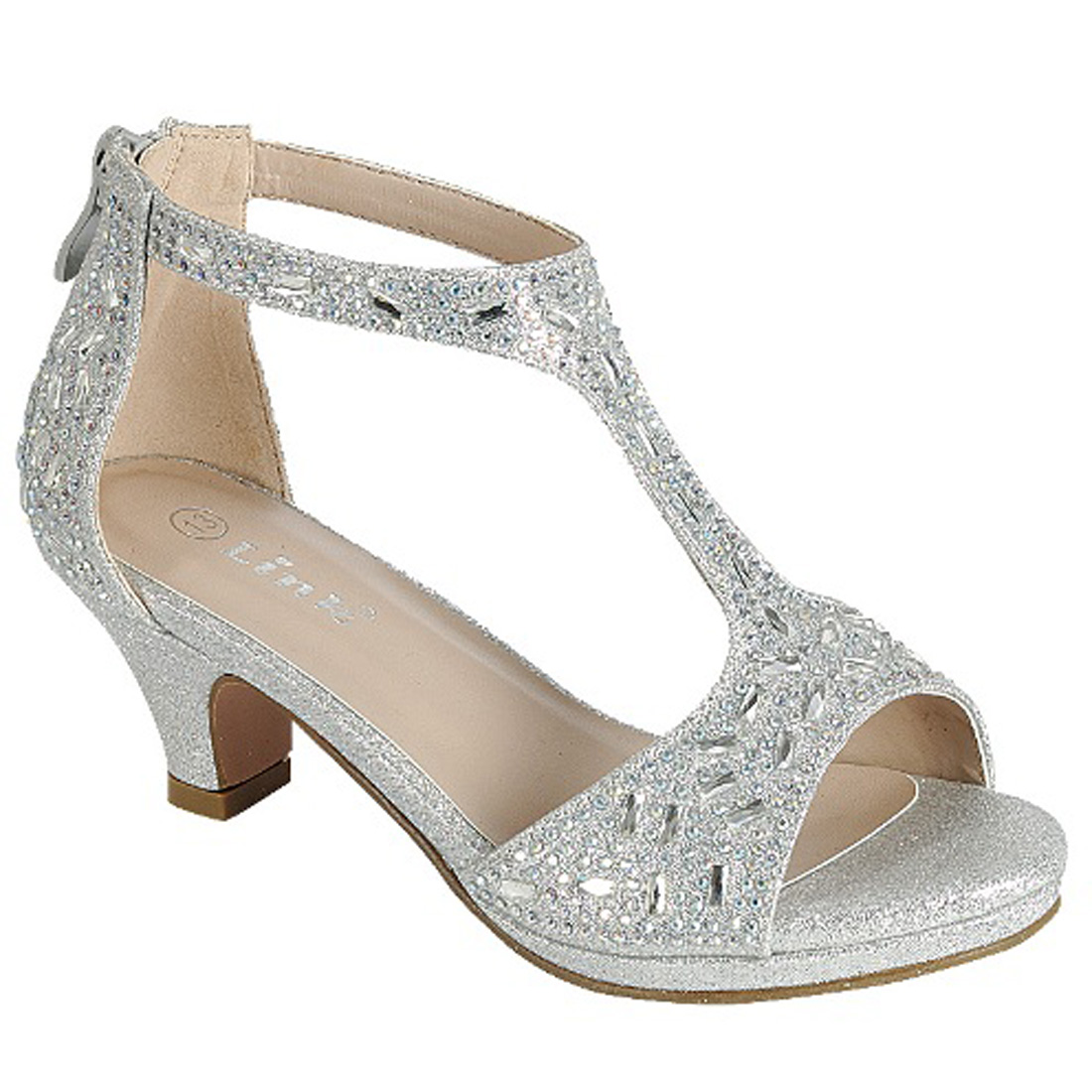 rhinestone t strap heels