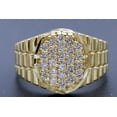 thumbnail image 3 of Forever Jewels 1.50 Ct Round Good Cut Moissanite Men Wedding Band Ring 14K Yellow Gold Plated, 3 of 4