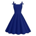 thumbnail image 2 of Pisexur Robe Sans Manches Col Rond Mi-Mollet Mode Femme Robe Sans Manches Col Rond Mi-Mollet Robe à Bretelles Femme Robe en Solde, 2 of 5