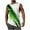 Green B, variant on Gym Tank Tops for Men Light Reflective Print Rounded Neck Sleeveless Tee for Night Running Gym