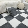 thumbnail image 2 of Alfombra de felpa para habitación, alfombra de espuma con costura completa para el piso, alfombra insonorizada para sala de estar, manta de cama de área grande, alfombra para el hogar, 2 of 6