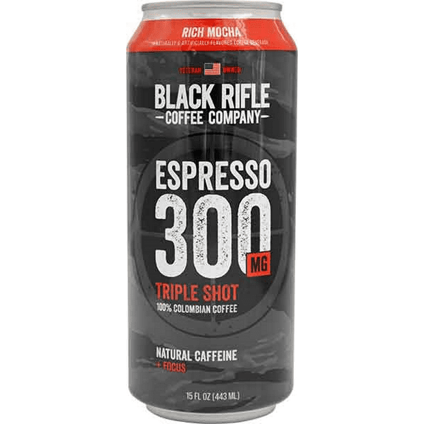 Black Rifle Coffee Co. Rich Mocha Espresso 300 Triple Shot, 12-Pack 15 ...