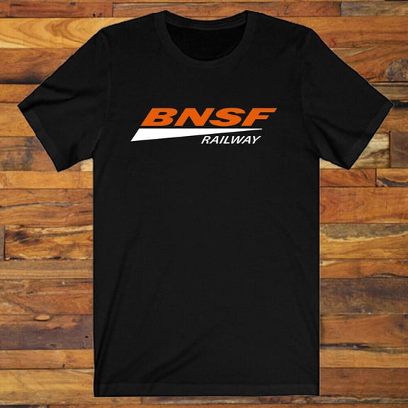 BNSF Railway Men's Black T-Shirt S-5XL