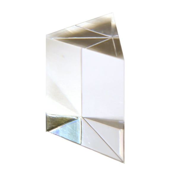 Large Right Angle Prism, 2.9"(74 mm) Hypotenuse, 2" (50mm) Sides, Made of Acrylic