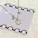 thumbnail image 3 of Sanrio Pacha-collar de pulsera de campana de perro para mujer, joyería de corazón de doncella dulce, diseño de nicho, sentido, regalo de cumpleaños, estudiante, nuevo, 3 of 4