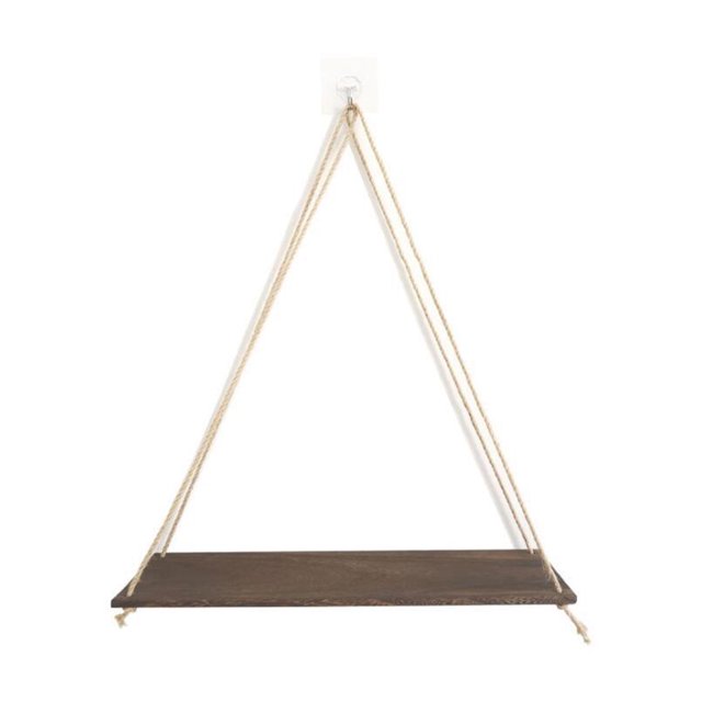 Colgador creativo para maceta de flores estante de cuerda colgante de Ehuebsd madera estantes montados en la pared soporte para plantas organizador para interiores y exteriores