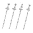 thumbnail image 2 of JISADER 4 Pieces Car Rosette Rivets Auto Accessory Spare Parts Replacement Universal Silvery, 2 of 7