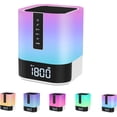 thumbnail image 1 of Altavoz Bluetooth portátil, despertador para adolescentes, lámpara de noche táctil con, despertador con luz para niños, luz nocturna con altavoz Bluetooth, 1 of 5