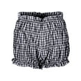 thumbnail image 5 of DHFJKG Women's Summer Shorts Casual 2026 Plaid Sexy Hot Pants Mid Rise Elastic Waist Bubble Shorts Beach Vacation Clothes Stylish Bottoms, 5 of 8