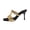 Gold, variant on Women Stiletto Heel Mules Square Toe Metallic Backless Cushioned Plus Size Spring Summer Height Elegant Shoes,Gold
