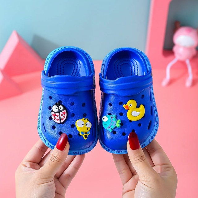 Sandalias de verano para bebé, para hombre, niño pequeño, dibujos animados, 1-3 años, 2 niñas, zapatos con punta cerrada, sandalias de playa para bebé antideslizantes con suela suave