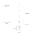 thumbnail image 3 of Lámpara colgante Elegant Designs PT1010-WHT, 23,5 cm, ajustable, color blanco, 3 of 9