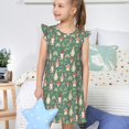 thumbnail image 4 of Balery Mushrooms Gnome Camisón de princesa para niñas, pijama de algodón con mangas abullonadas, suave y bonito.-Small, 4 of 6