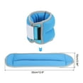 thumbnail image 2 of Pesas de Tobillo Uxcell Correas de Peso para Piernas Ajustables de 3lbs Color Azul, 2 of 7