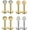 8PCS - Gold, variant on Briana Williams 16G Cubic Zirconia Labret Monroe Lip Ring Tragus Helix Earring Stud