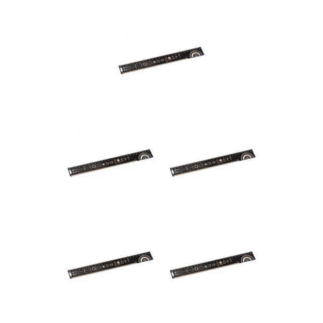 Inteprter Regla de PCB impermeable profesional, herramienta de referencia de escala transparente, reglas de medición chapadas en oro para Type2 NO2