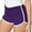 Purple, variant on Womens Lounge Shorts, Audhol Women's 2024 Hot Shorts Solid Color 2 Set Hot Shorts Low Waist Slimming Versatile Comfortable Showing Long Legs Beach Yoga Sports Shorts Lounge Shorts Women Yellow L