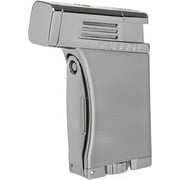 PALIO Pro Line, Scorpius Jet Torch Cigar, Angled, Single-Jet Torch Lighter with a Fold -Out 7.5mm Punch Cutter, Gray