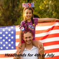 thumbnail image 5 of 12PCS 4th of July Headband Independence Day Head Boppers Accessories American Flag Star Gnome Pattern Headwear Party Favor Decorations, 5 of 5