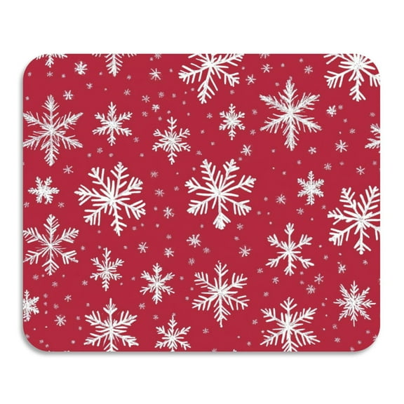 Christmas Snowflakes White Dish Drying Mat Water Absorbent Non Slip Heat Resistant Dish Drainer Rack Mats for Kitchen